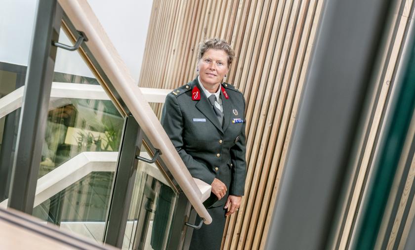 Foto Martine Hueting, psycholoog bij Defensie