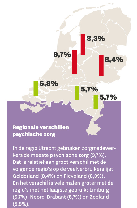 afbeelding landkaart psychische zorg